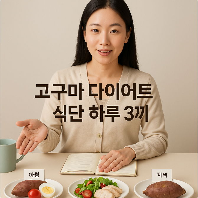 고구마 다이어트 식단 현실버전 하루 3끼 이렇게 먹어요