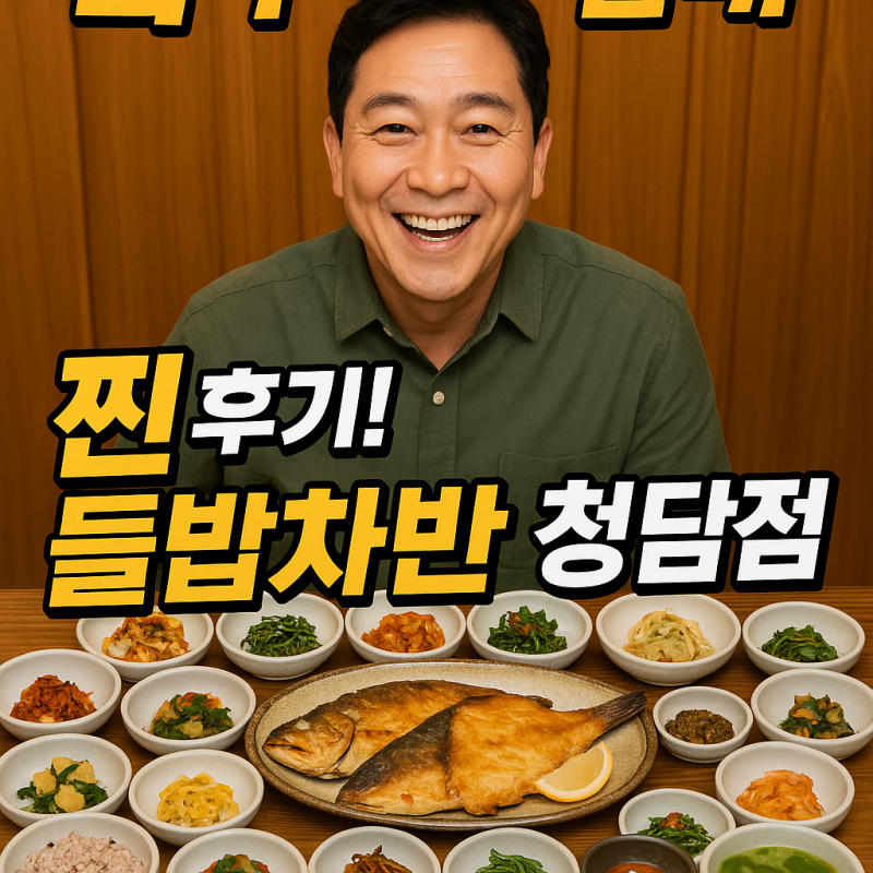 독박투어 김대희 한정식집 '들밥차반' 청담점 찐후기! (16찬 밥상, 생선모둠)