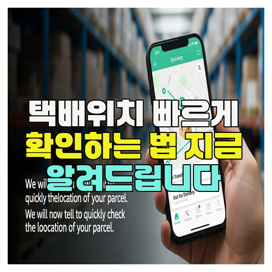  택배위치 빠르게 확인하는 법 지금 알려드립니다