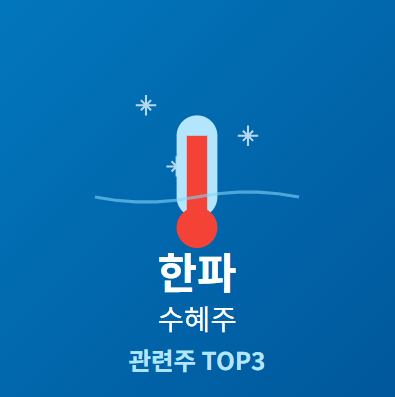  한파 관련주 · 대장주 TOP3 : 겨울 수혜주 투자 기회 ️