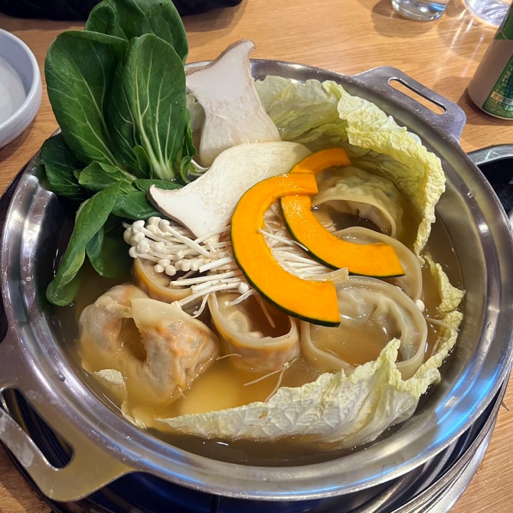  인천 만두전골 칼국수 송도 맛집 개성손만두