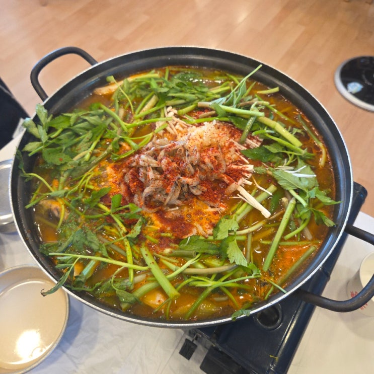  가평 대성리 두부전골 빠가매운탕 맛집 등나무가