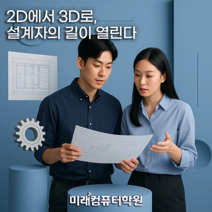  부산 캐드(CAD) 국비지원으로 기계설계 취업 준비! 3D모델링까지 한 번에 배우는 방법-부산캐드학원