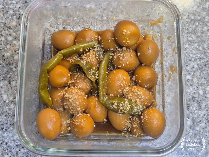 꽈리고추메추리알장조림 밑반찬 간단조림요리 아이 반찬