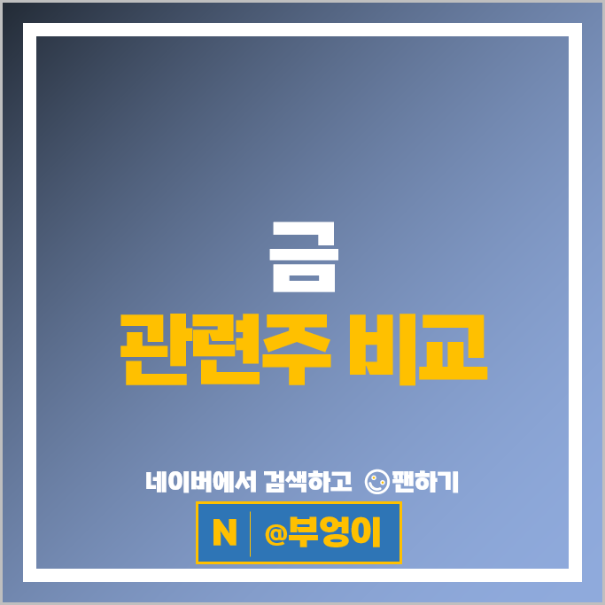 금투자 방법 금관련주 대장주 고려아연 주가 영풍 주식