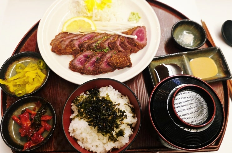  [김해봉황동]조용하고 감성가득한 봉리단길 규카츠맛집 '단조'