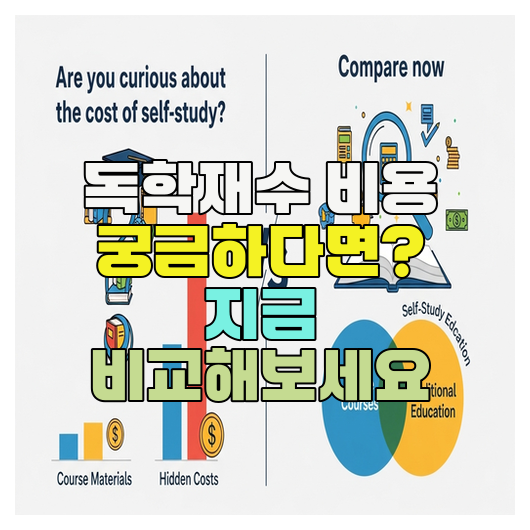  독학재수 비용 궁금하다면? 지금 비교해보세요