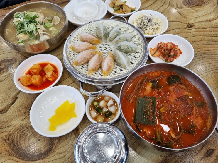  인천구월동맛집 청수옥 닭칼국수 육개장 아이와 함께