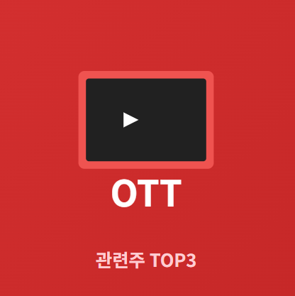  OTT 관련주 · 대장주 TOP3 : 스트리밍 플랫폼 투자 수혜 기회 