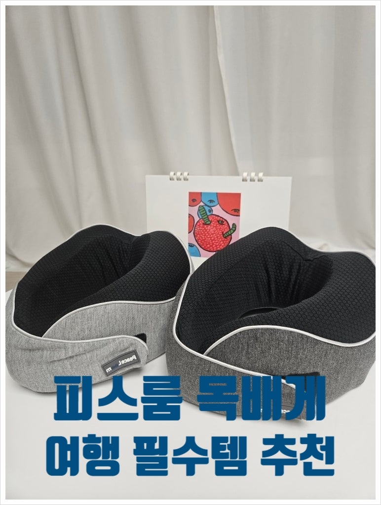 목디스크 살린 여행템 피스룸 기내용 목베개 인정합니다