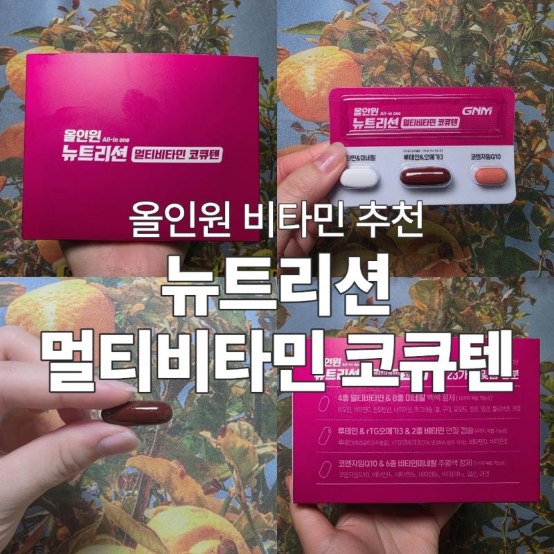 올인원 비타민 추천 올인원 뉴트리션 멀티비타민 코큐텐 효과