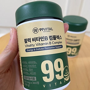 활력비타민B 컴플렉스 피로회복 99바이탈 꾸준히 먹는 필수 영양제