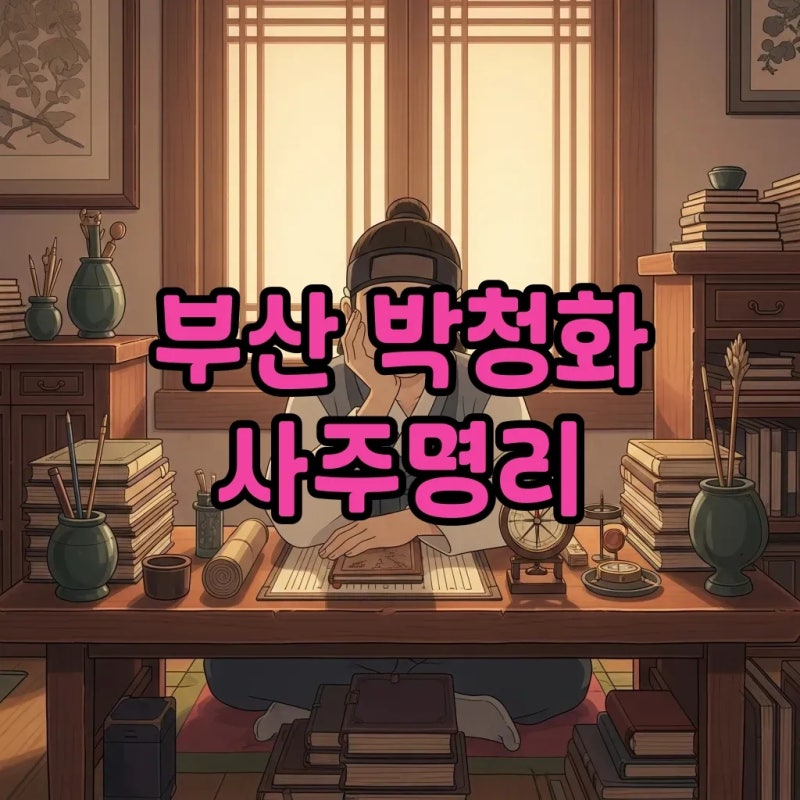 부산 박청화 선생님과 함께 사주명리, 철학원에서 인생 길을 찾아요