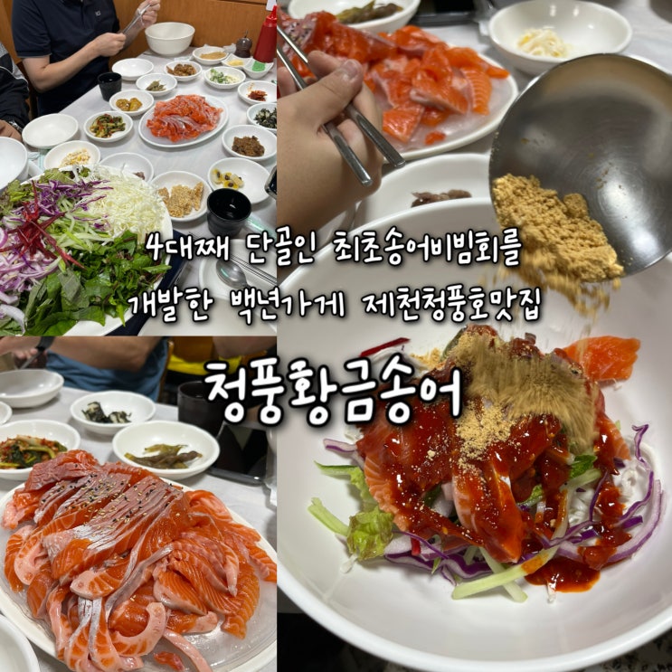  내돈내산 | 쥬니쥰 외할머니때부터 4대가 단골인 최초의 송어비빔회를 개발한 제천 청풍호맛집 “청풍황금송어”
