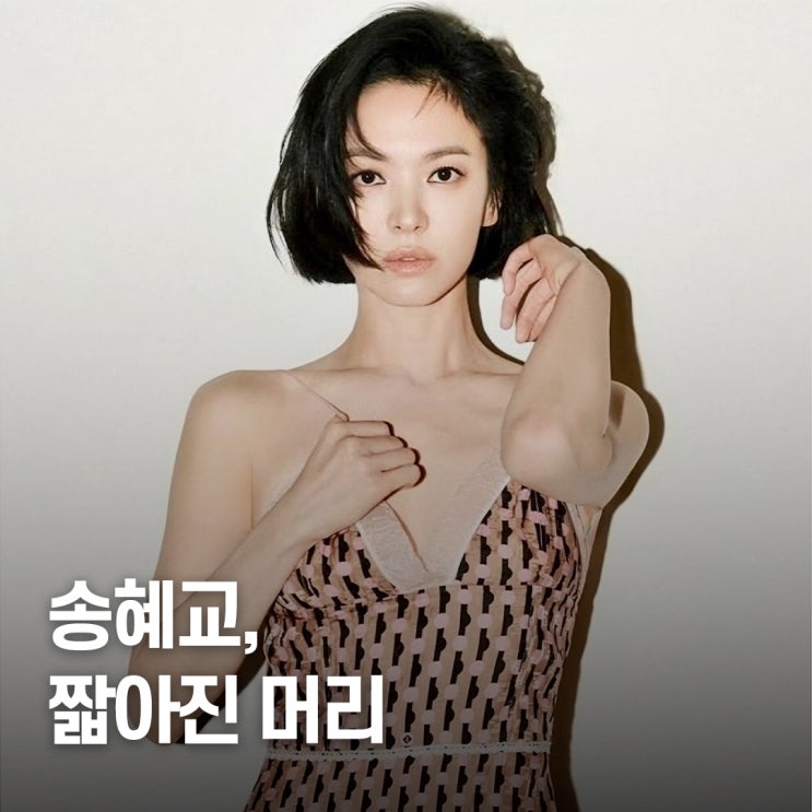  “팬들도 놀란 변화..” 송혜교 숏컷, 여자 얼굴형 완벽 살림