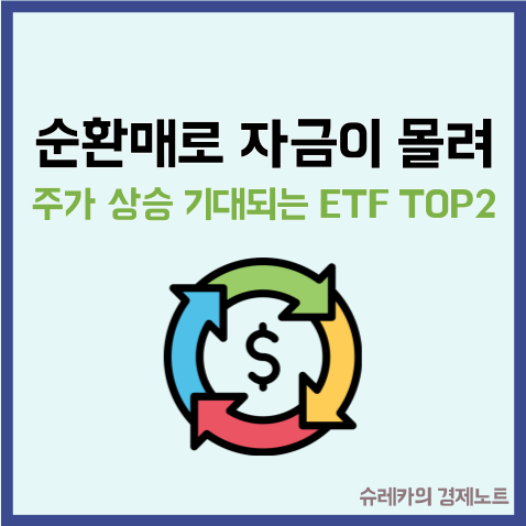  순환매로 자금이 몰려 주가 상승이 기대되는 ETF TOP2