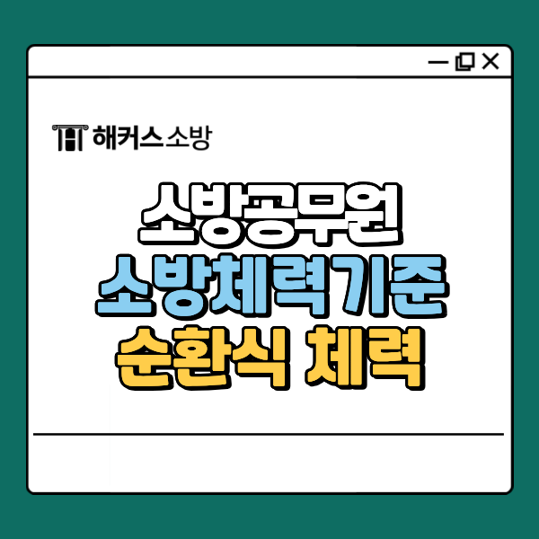  소방체력기준, 순환식 체력으로 개편된다?