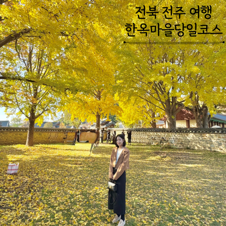  전주한옥마을 가을 은행나무 가볼만한곳 당일여행코스 경비