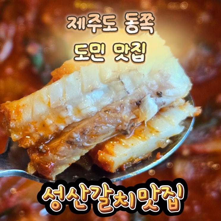  제주도 동쪽 도민 맛집 부모님이 극찬한 곳