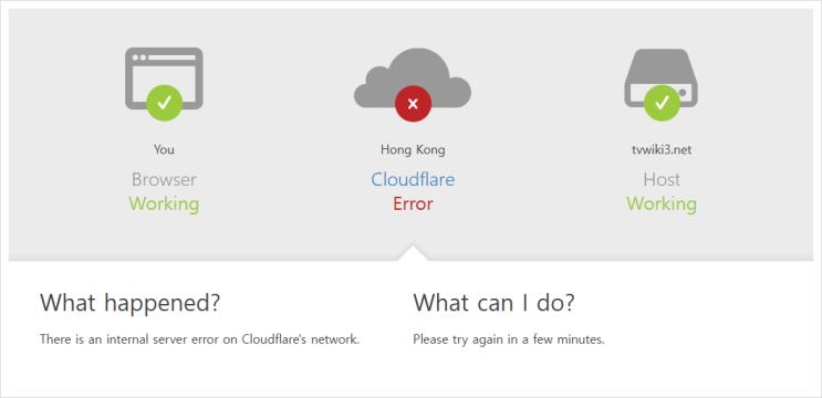  클라우드플레어 ( Cloudflare ) 서버 장애