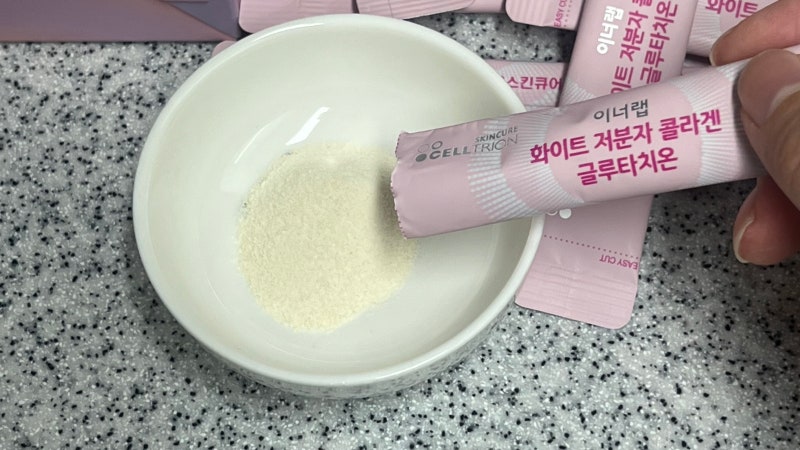 이너랩 콜라겐ㅣ 화이트 저분자 콜라겐 글루타치온 30포 후기