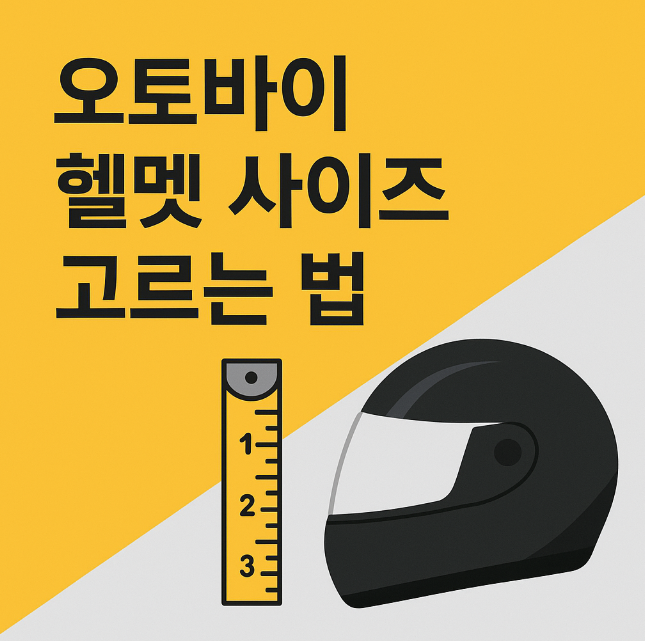 오토바이 헬멧 사이즈 고르는 법 (국내 브랜드 기준 비교 가이드)