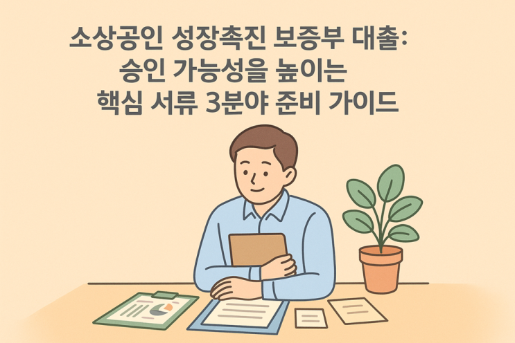  소상공인 성장촉진 보증부 대출: 승인 가능성을 높이는 핵심 서류 3분야 준비 가이드
