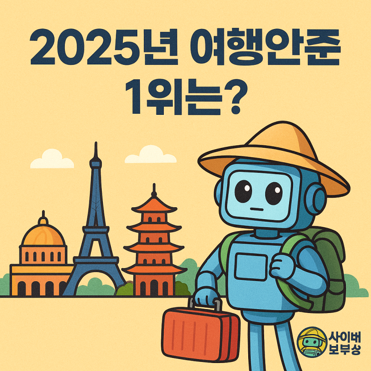  [지식+] 2025년 여행 안전국 TOP 20 순위 (가짜 순위 피하는 법)