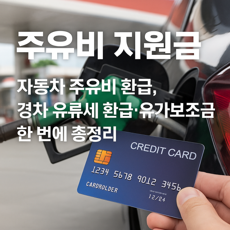  주유비 지원금 ｜자동차 주유비 환급, 경차 유류세 환급·유가보조금 한 번에 총정리