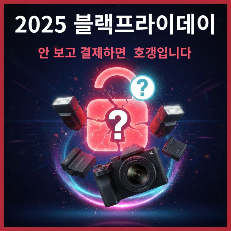 2025 블랙프라이데이, 안 보고 결제하면 그게 바로 호갱입니다(소니,캐논,파나소닉)