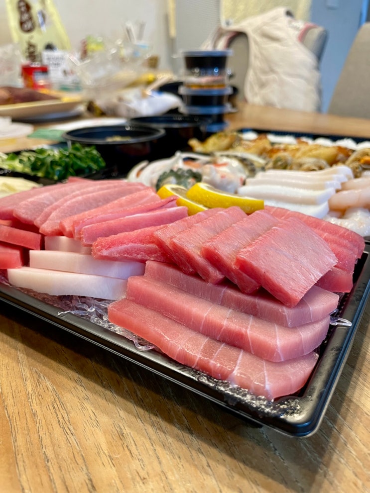 가성비대박 천안참치배달 어신참치 두정동 수선화참치&생연어 / 천안식후감
