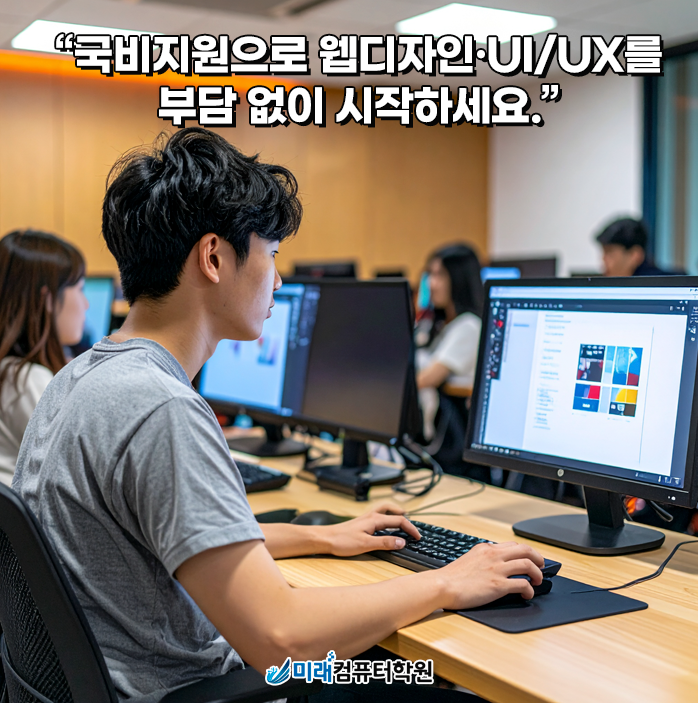  부산국비지원 웹디자인·UI/UX교육과정｜미래컴퓨터학원 실무·취업 지원까지 부담없이 한 번에