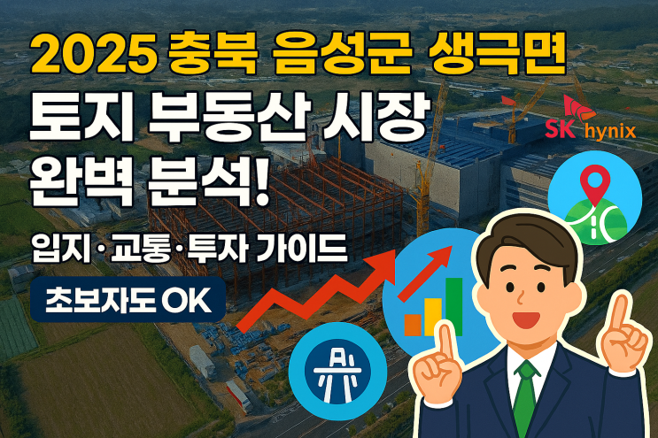  2025 충북 음성군 생극면 토지 시장 정밀 분석: 입지·교통·개발 호재 총망라 투자 보고서