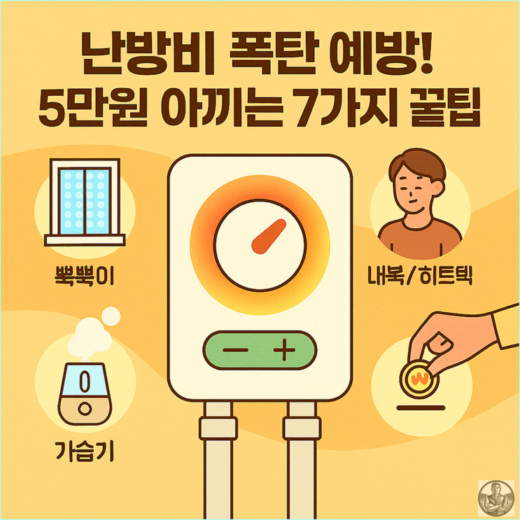  난방비 5만원 아낀 현실 꿀팁 7가지 (보일러 외출모드, 단열 뽁뽁이 효과 총정리)
