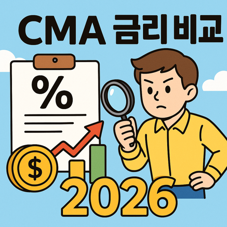  CMA 금리 비교 2026, 파킹통장 대안? (RP형, 발행어음형, 예금자보호 총정리)