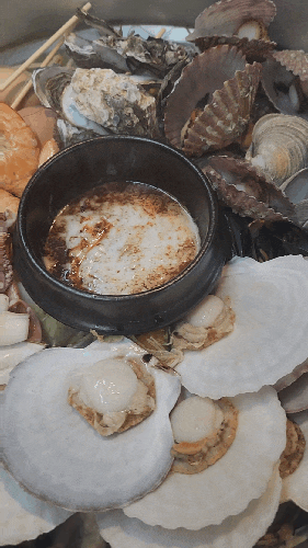 숙대입구역 맛집 만선항 조개집 조개찜 해물라면 후기 내돈내산