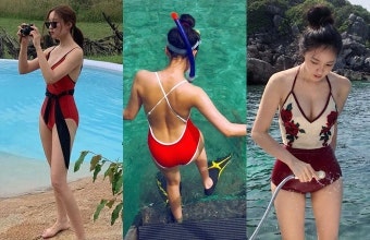 티아라 효민 럭셔리 몸매의 비키니 수영복 스타일