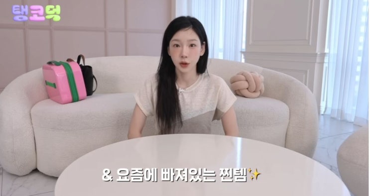  이건 사야 돼! 유튜브에서 공개된 태연의 리얼 파우치 털이템