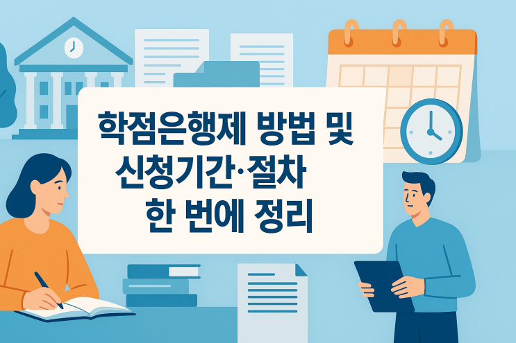 학점은행제 방법 및 신청기간·절차 한 번에 정리