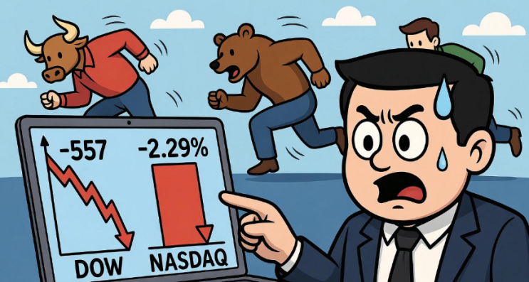  미국 증시 하락, 다우 557p S&P 1% 하락: 나스닥 2.29% 급락 의미와 투자 전략