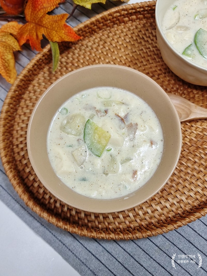 순두부들깨탕 들깨가루 백탕 하얀순두부찌개 레시피 순두부 다이어트 요리