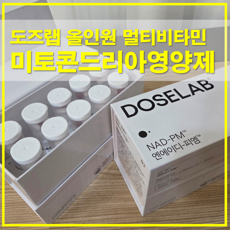  도즈랩 미토콘드리아 영양제로 챙기는 올인원 멀티비타민
