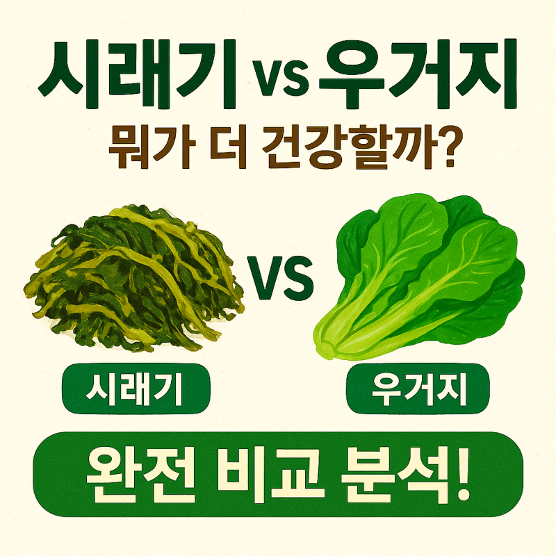 시래기 vs 우거지, 뭐가 더 건강할까? 완전 비교 분석!