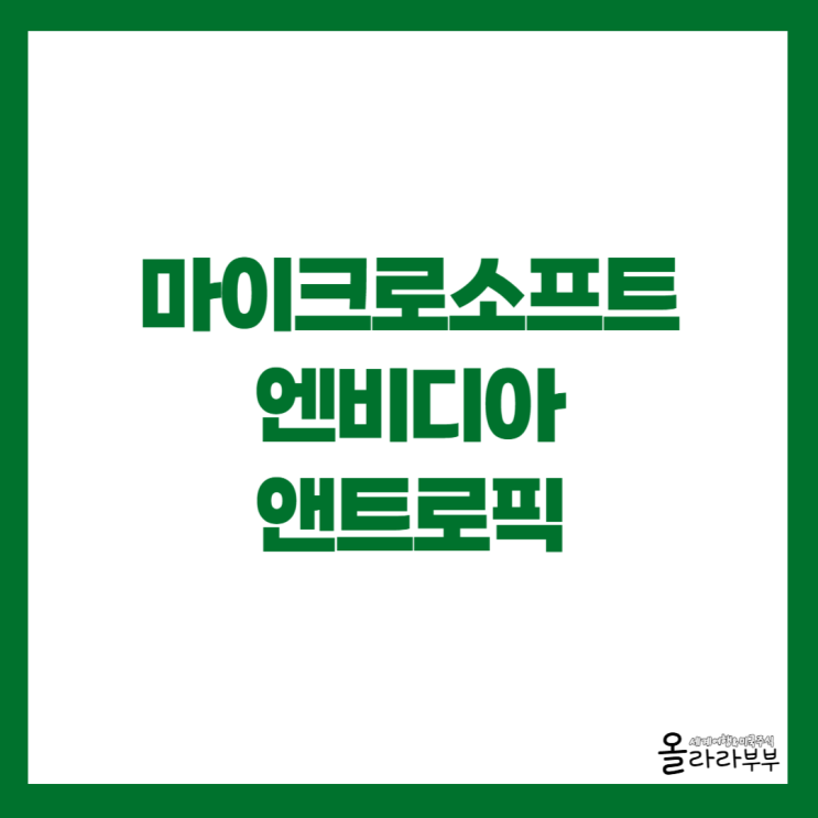  파트너십 발표, 마이크로소프트 엔비디아 앤트로픽