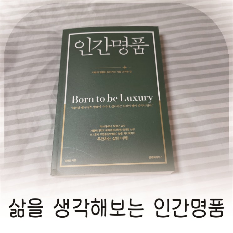  인간명품 독후감 자존감을 채우는 교양서, 임하연작가 인간명품 도서 추천