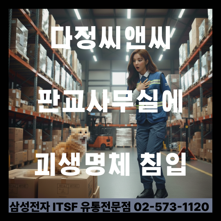  긴급속보 다정씨앤씨 판교 사무실에 '괴생명체'가 침입했다?! (범인 얼굴 공개)