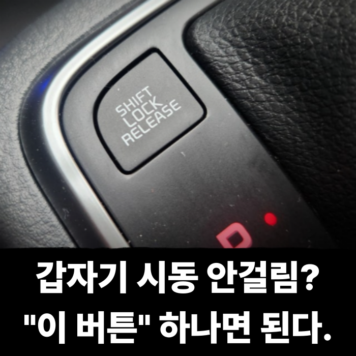  갑자기 자동차 시동 안걸림? "이 버튼" 하나면 된다.