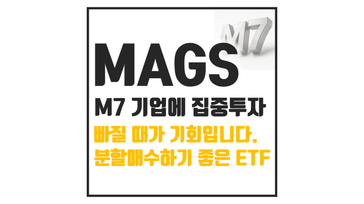  MAGS ETF 매그니피센트 세븐 집중 투자, 지금 들어가도 될까