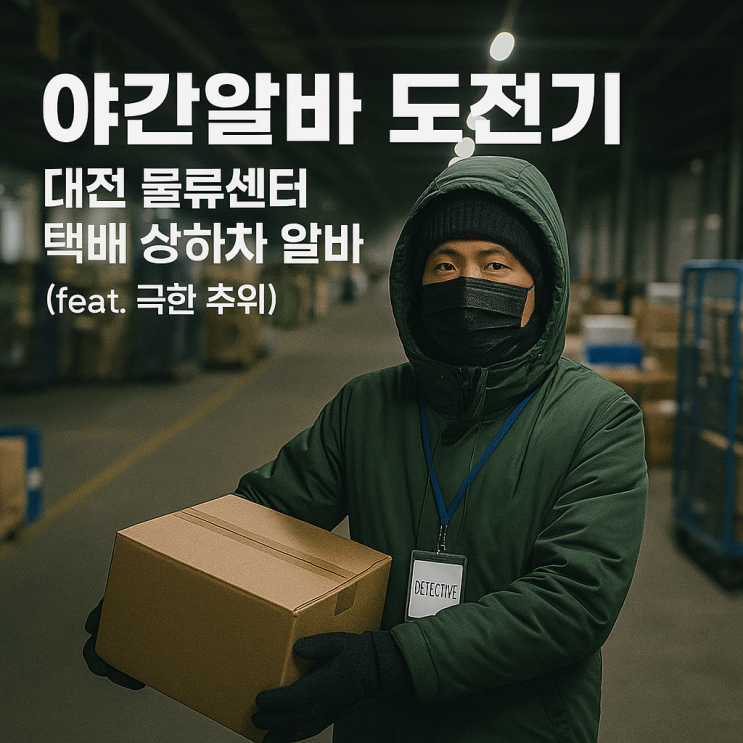  야간알바 도전기 대전 물류센터 택배 상하차 알바 후기 (feat. 극한 추위)