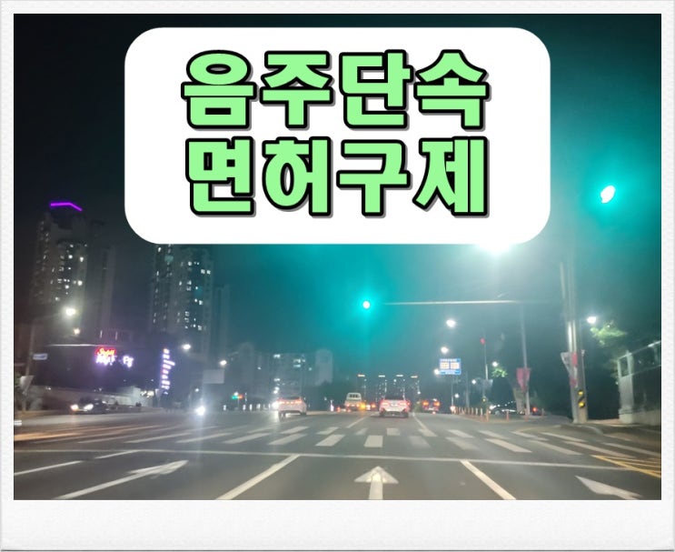  고양 음주단속 운전면허 처분 감경과 킥보드 PM 결격기간 해제